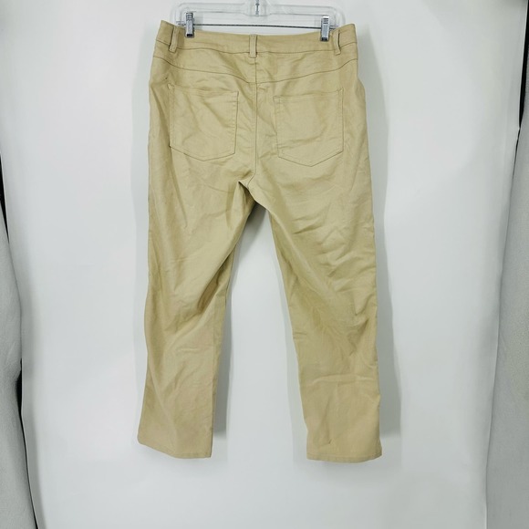 Woman Within Petite Beige Straight leg Jeans Size 14W - Picture 3 of 4